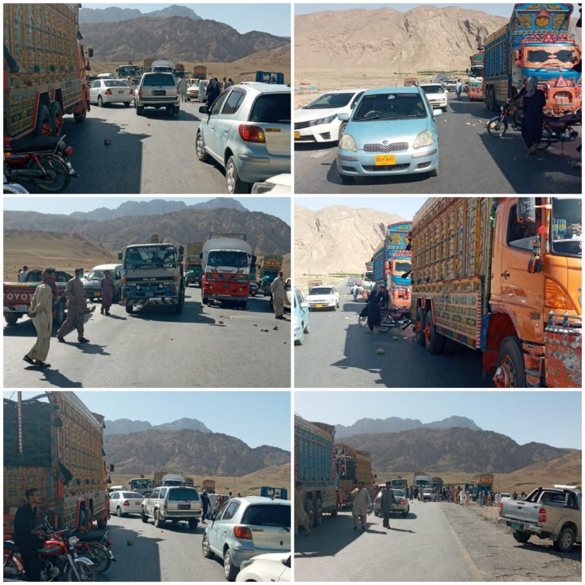 مستونگ:لوکل ٹرانسپورٹ مالکان کا کئی گھنٹے احتجاج ، مزاکرات کے بعد شاہراہ کو ٹریفک کیلئے کھول دیا گیا