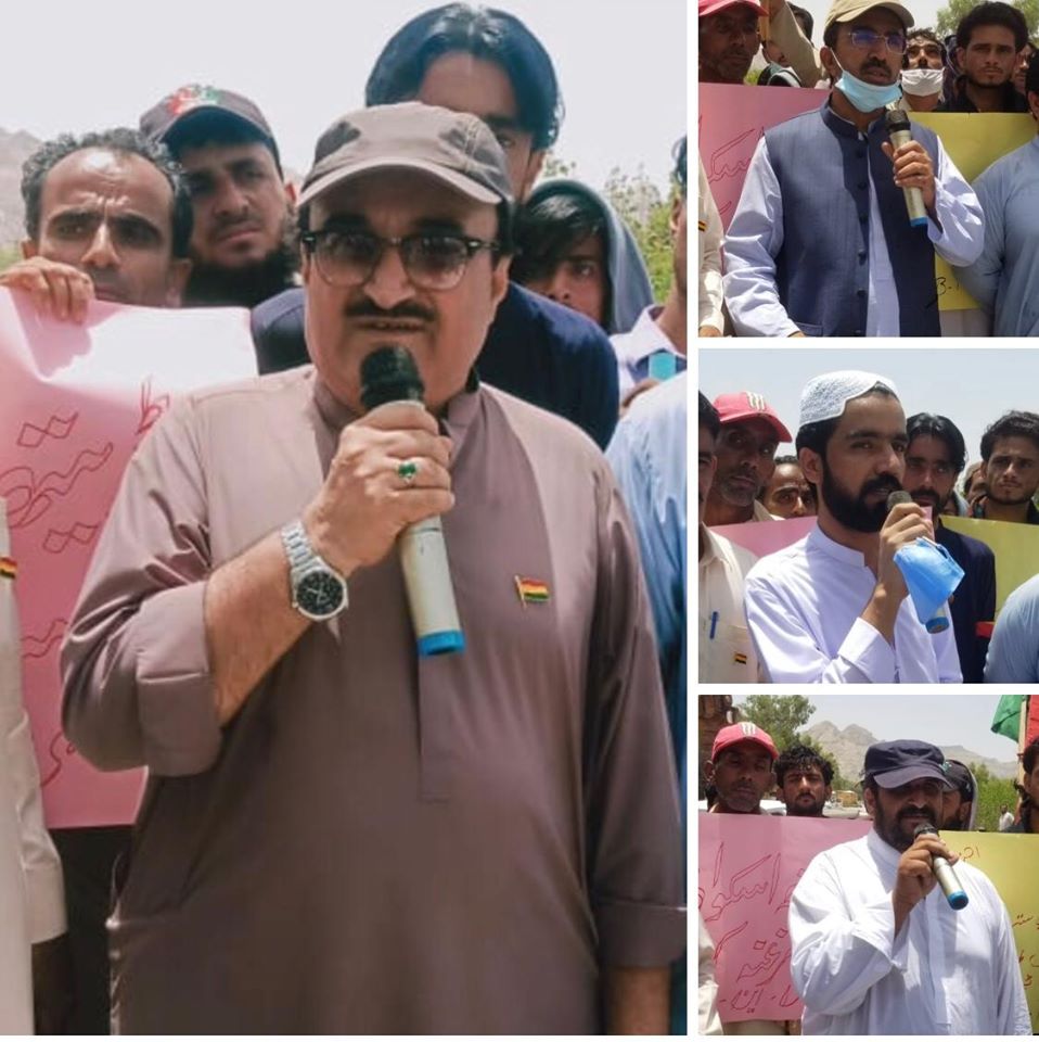 خضدار ‘ بد امنی، شفیق ساسولی کو دھمکی دینے، مسلح جتھوں کی جانب سے قانون ہاتھ میں لئے جانے کیخلاف بی این پی کی احتجاجی ریلی