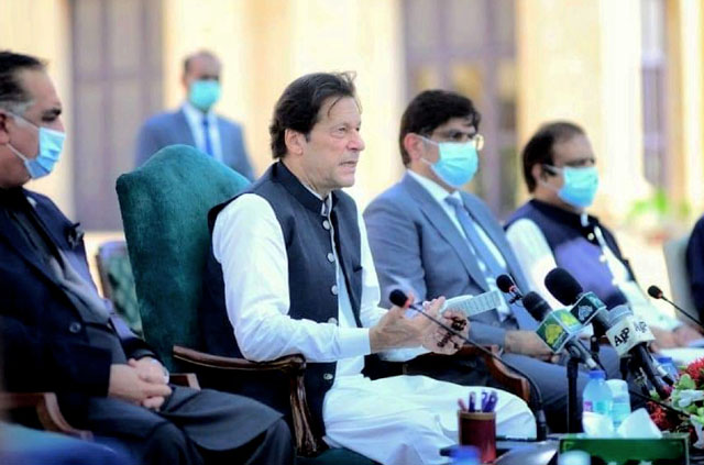 وزیر اعظم عمران خان کا کراچی کے لیے 1100 ارب کے پیکج کا اعلان