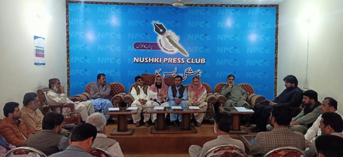 نوشکی  ، بازار کے تمام دکانوں کا تحفظ یقینی بنانا اولین ترجیح ہے ، انجمن تاجران ترازوپینل