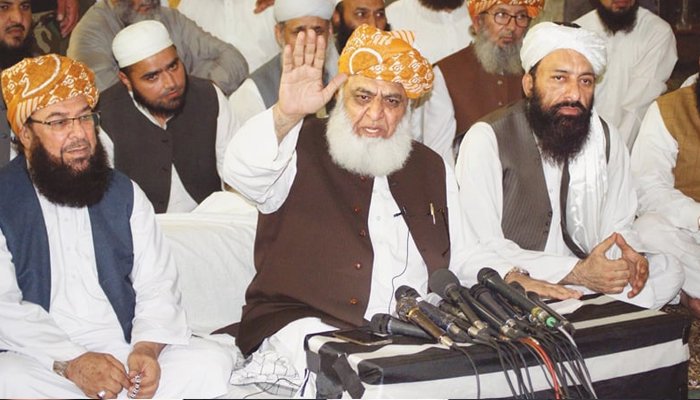 مسلح جتھوں سے متعلق وزارت داخلہ کا مراسلہ سیاسی دباؤ کی کوشش ہے ، فضل الرحمان
