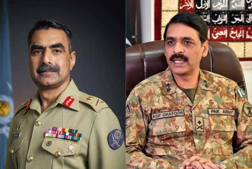 آصف غفور، آئی جی ایف سی  ساؤتھ سمیت 6 میجر جنرلز کی لیفٹیننٹ جنرل کے عہدے پر ترقی