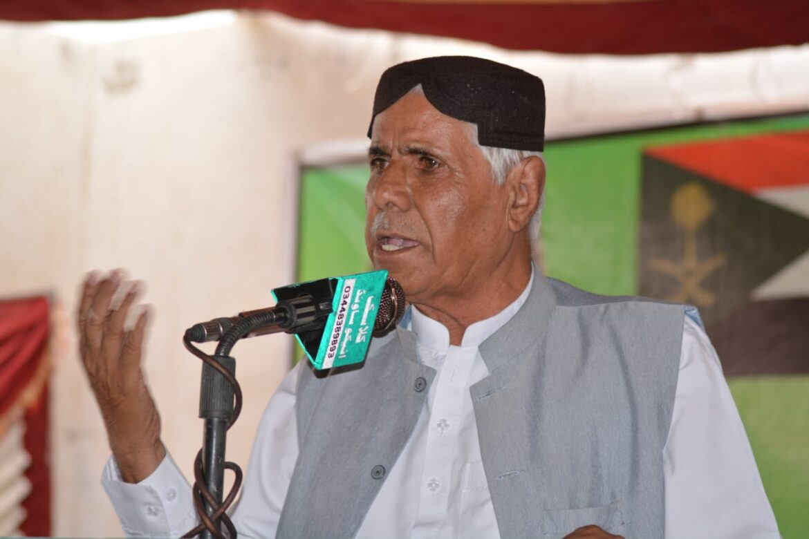 گوادر شہر کو باڑ لگانے کے عمل سے نفرتوں میں مزید اضافہ ہوگا ،  میر خورشید جمالدینی