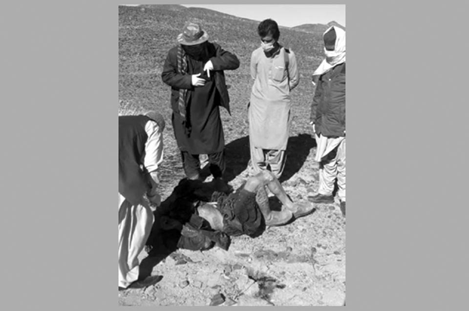 چاغی ‘ گولیوں سے چھلنی دو روز پرانی لاش برآمد