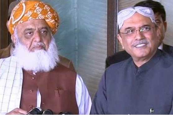 بینظیر برسی ، زرداری کا فون، فضل الرحمن کی جلسہ میں شرکت سے معذرت