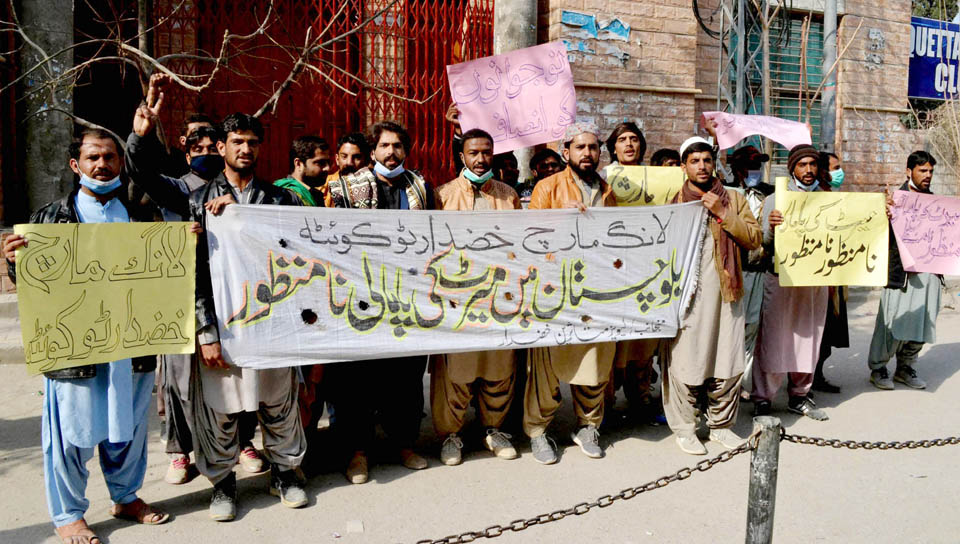 مطالبات تسلیم نہ کئے گئے تو دھرنا دیں گے ‘ خضدار لیویز متاثرین