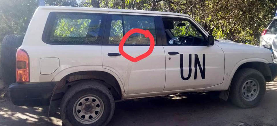 بھارتی فوج کی اقوام متحدہ کی گاڑی پر فائرنگ ،گاڑی کو نقصان پہنچا ، عہدیدار محفوظ رہے