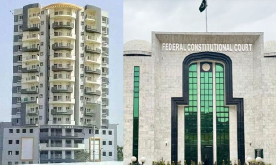 وفاقی آئینی عدالت نے نسلہ ٹاور مسماری کے متعلق سپریم کورٹ کے احکامات واپس لے لئے
